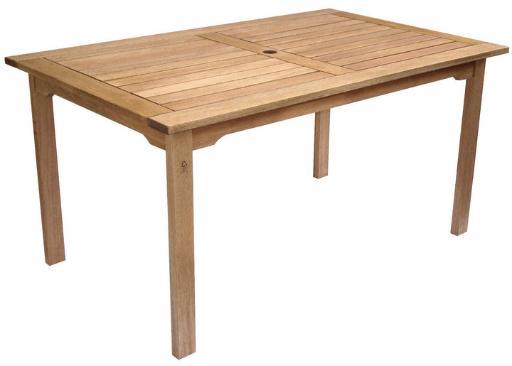Milano Eucalyptus Bench 5 Piece Patio Dining Set