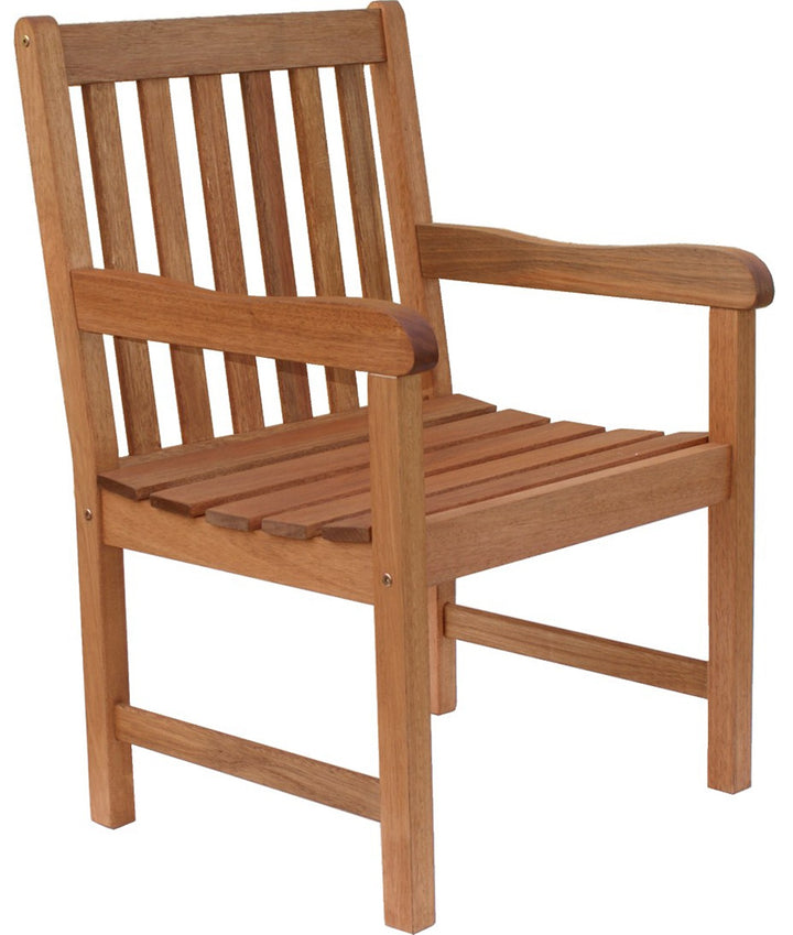 Milano Eucalyptus Bench 5 Piece Patio Dining Set