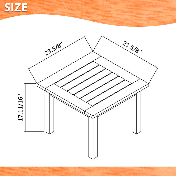 Milano 5 Piece Eucalyptus Patio Conversation Set