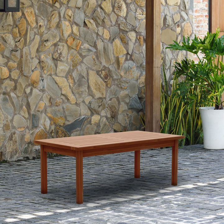 Milano 5 Piece Eucalyptus Patio Conversation Set