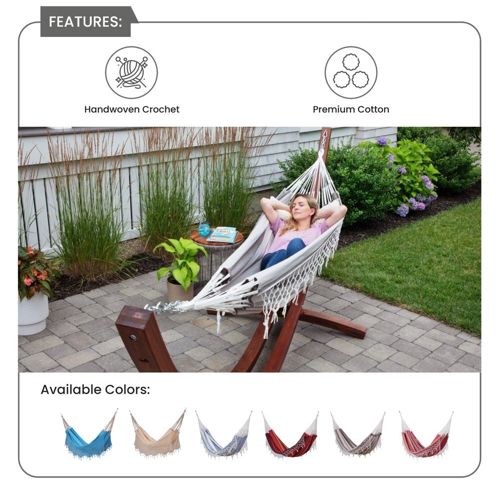 Brazilian Patio Hammock - Double - Stripes