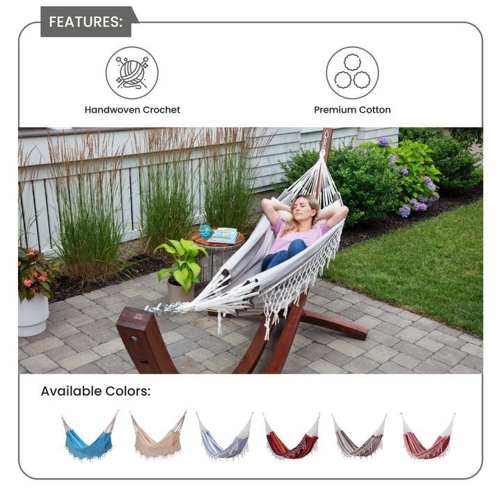 Brazilian Patio Hammock - Double - Stripes