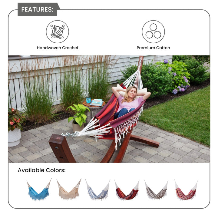 Brazilian Patio Hammock - Double - Stripes