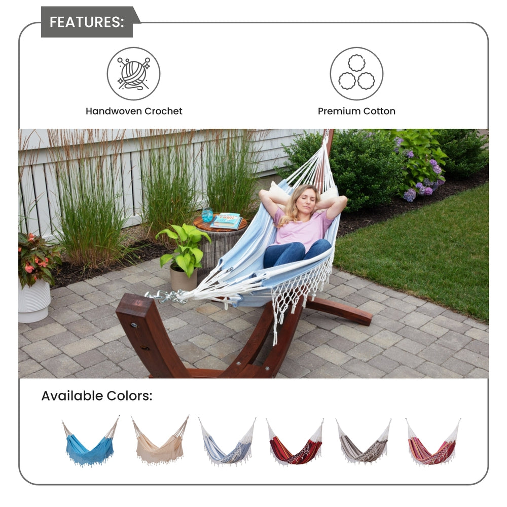 Brazilian Patio Hammock - Double - Stripes