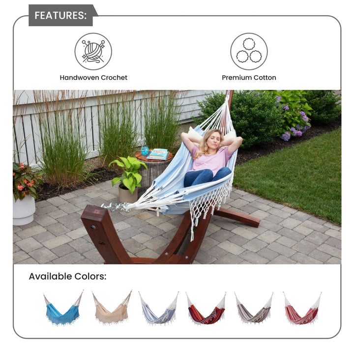 Brazilian Patio Hammock - Double - Stripes