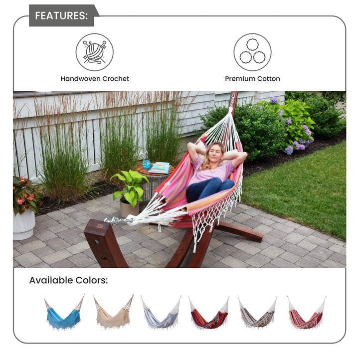 Brazilian Patio Hammock - Double - Stripes