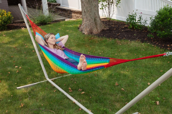 Acapulco Mexican Patio Hammock - Single - Rainbow