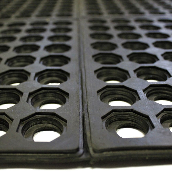 Interlocking Link Rubber Floor Mat - Select Size: 1 Pack, 4 Pack