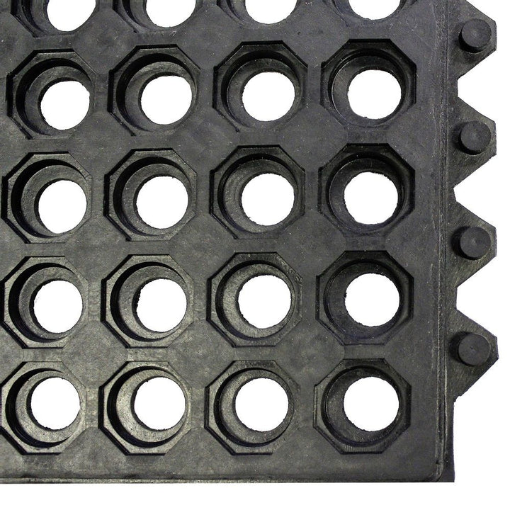 Interlocking Link Rubber Floor Mat - Select Size: 1 Pack, 4 Pack