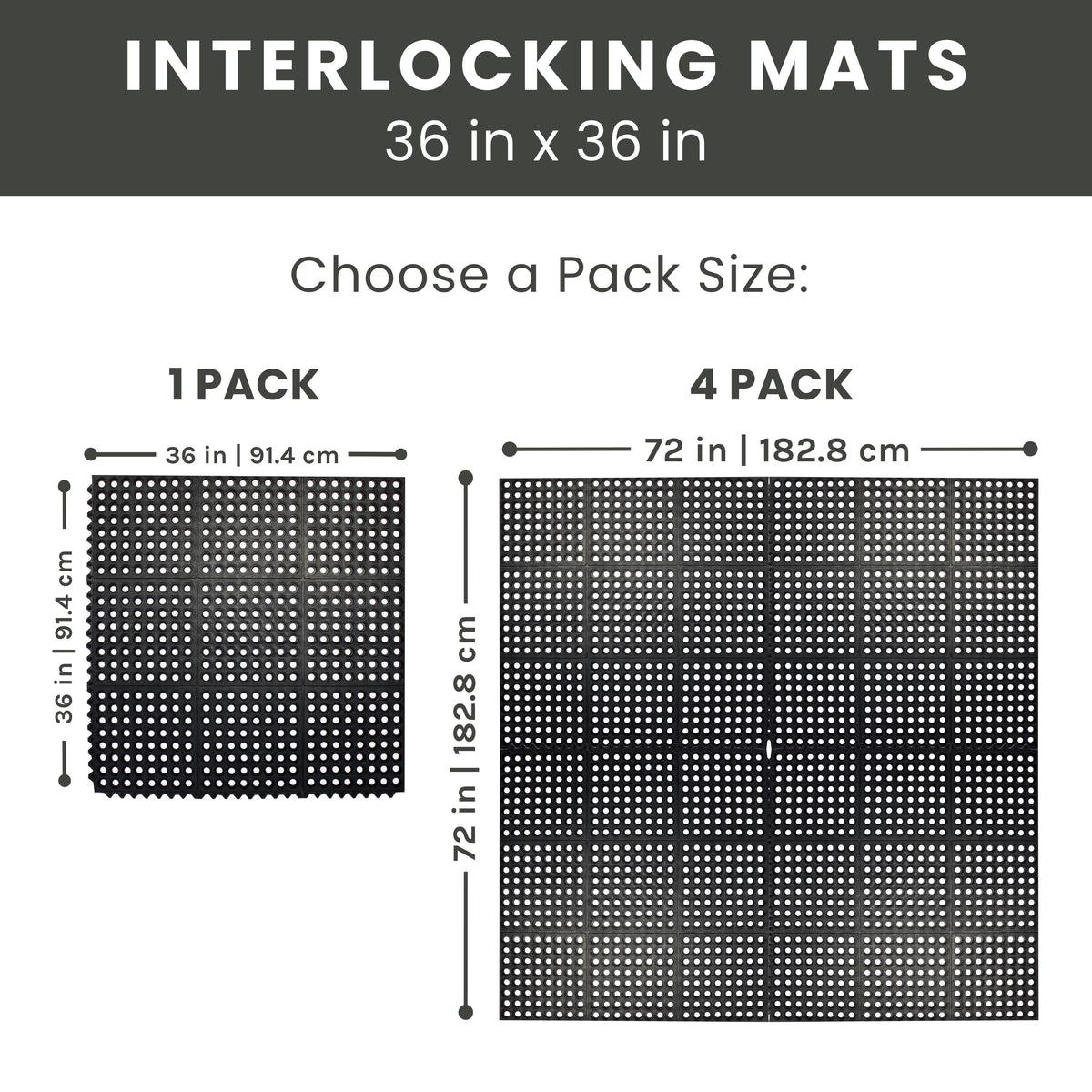 Interlocking Link Rubber Floor Mat - view 3