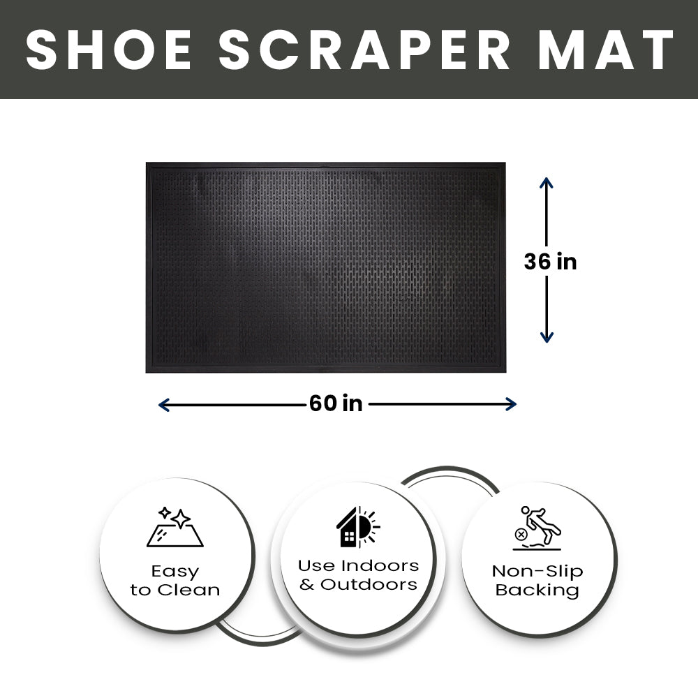 Maze Shoe Scraper Floor Mat - view 3
