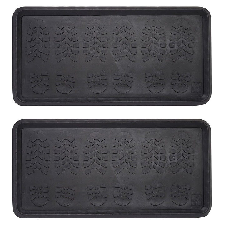 Footsteps Rubber Boot Tray All Purpose Floor Tray (2 Pack)
