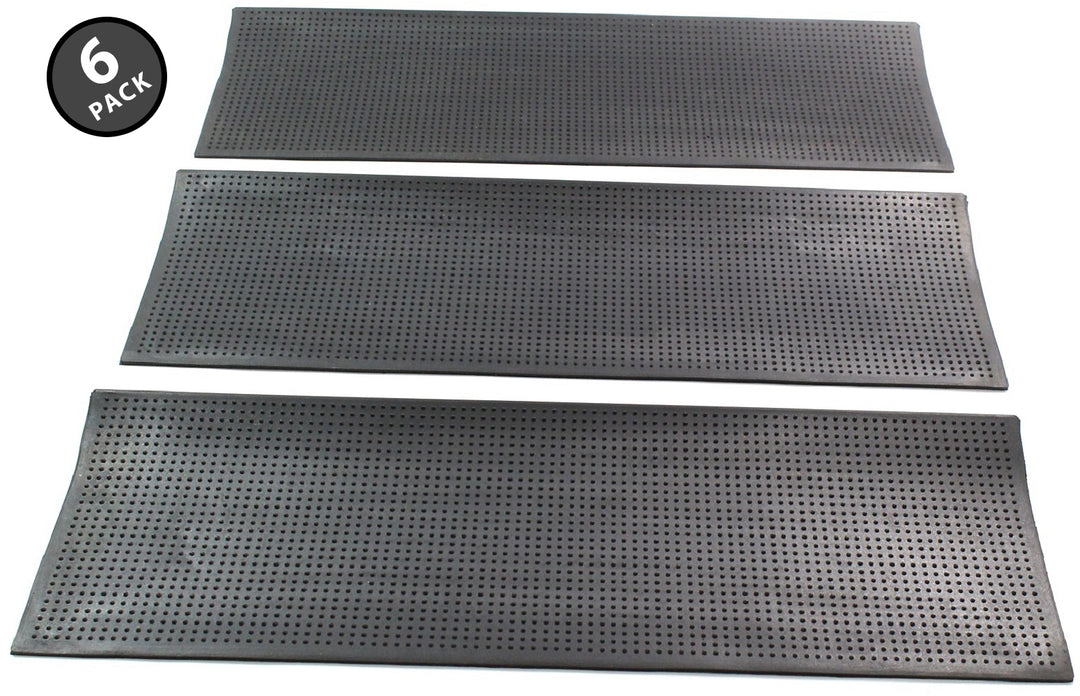 Pin Rubber Stair Tread Mats (6 Piece Set)