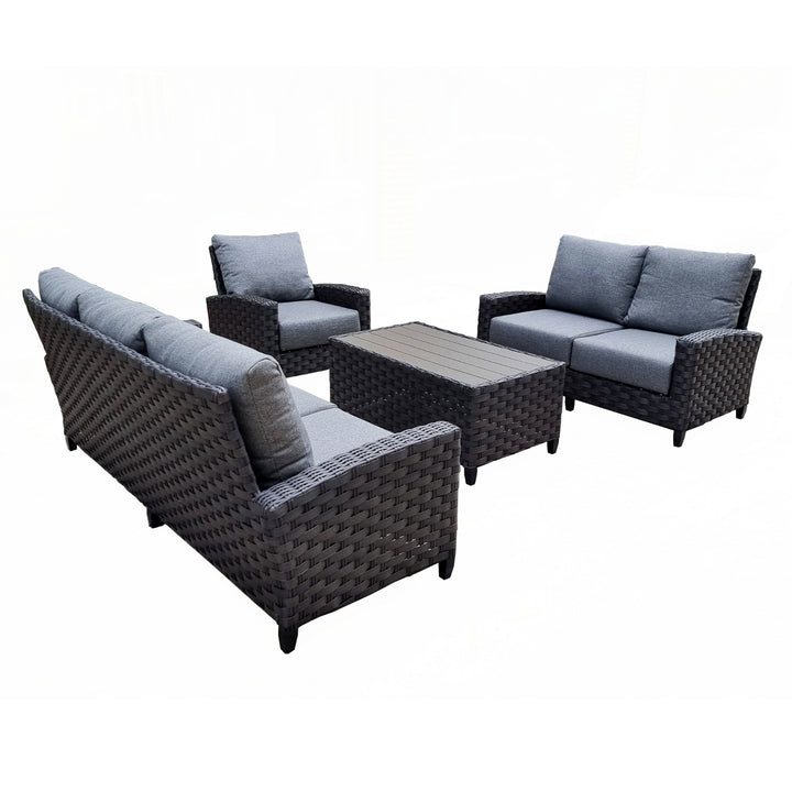 Belize 4-Piece Patio Furniture Conversation Set