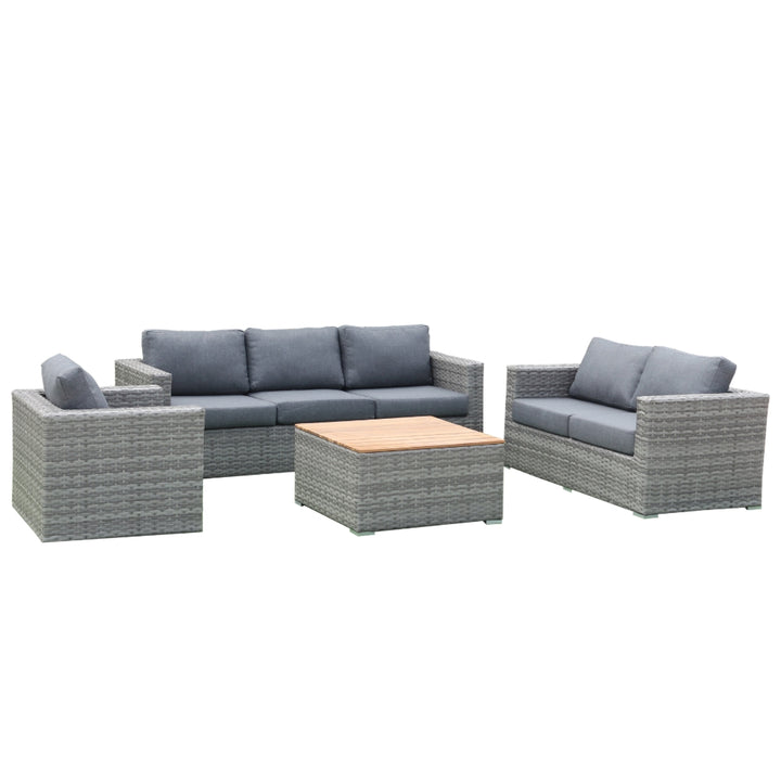 Miami 4-Piece Patio Furniture Conversation Set
