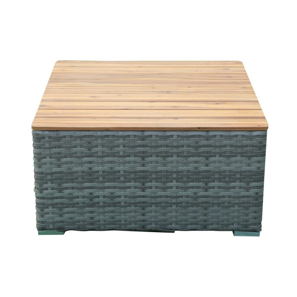 Miami 4-Piece Patio Furniture Conversation Love Seat Set