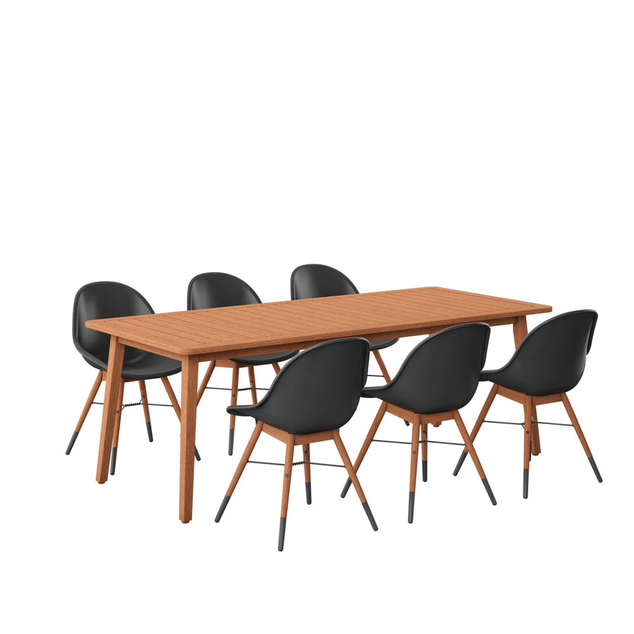 Amazonia 7 Piece Eucalyptus Patio Dining Set