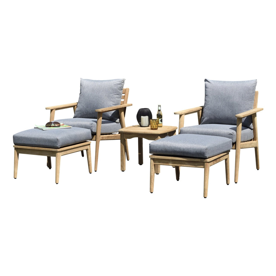Amazonia 5 Piece Eucalyptus Patio Seating Set