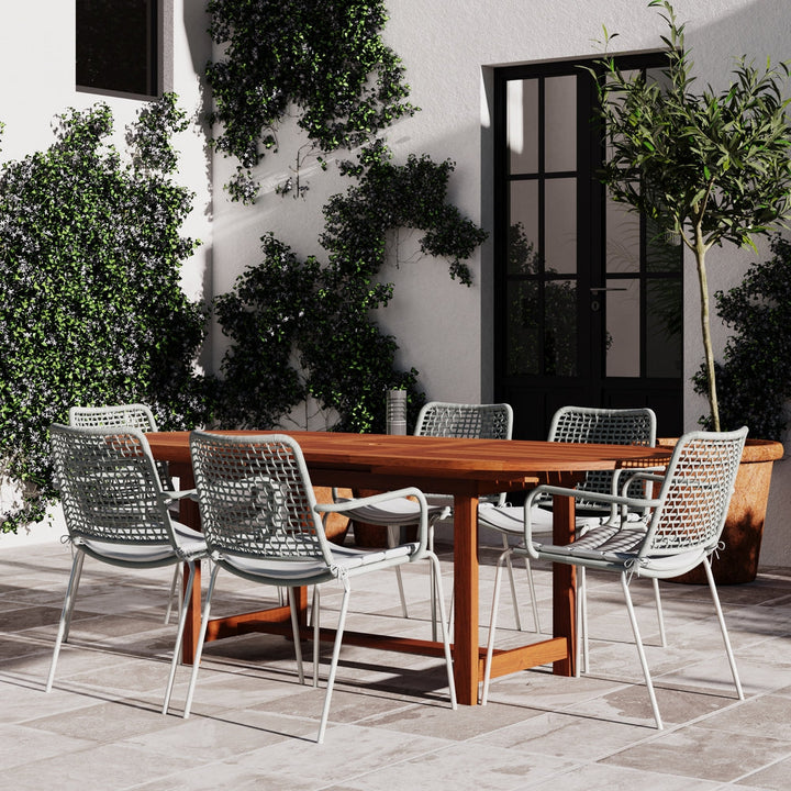 Amazonia Eucalyptus Wood Patio Dining Table - 63-in L x 35-in W