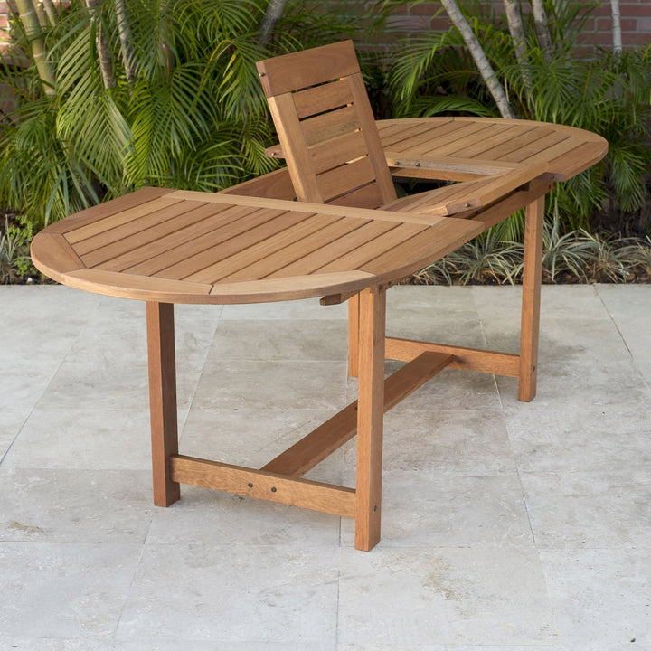 Amazonia Eucalyptus Wood Patio Dining Table - 63-in L x 35-in W
