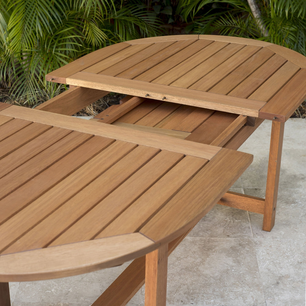 Amazonia Eucalyptus Wood Patio Dining Table - 63-in L x 35-in W