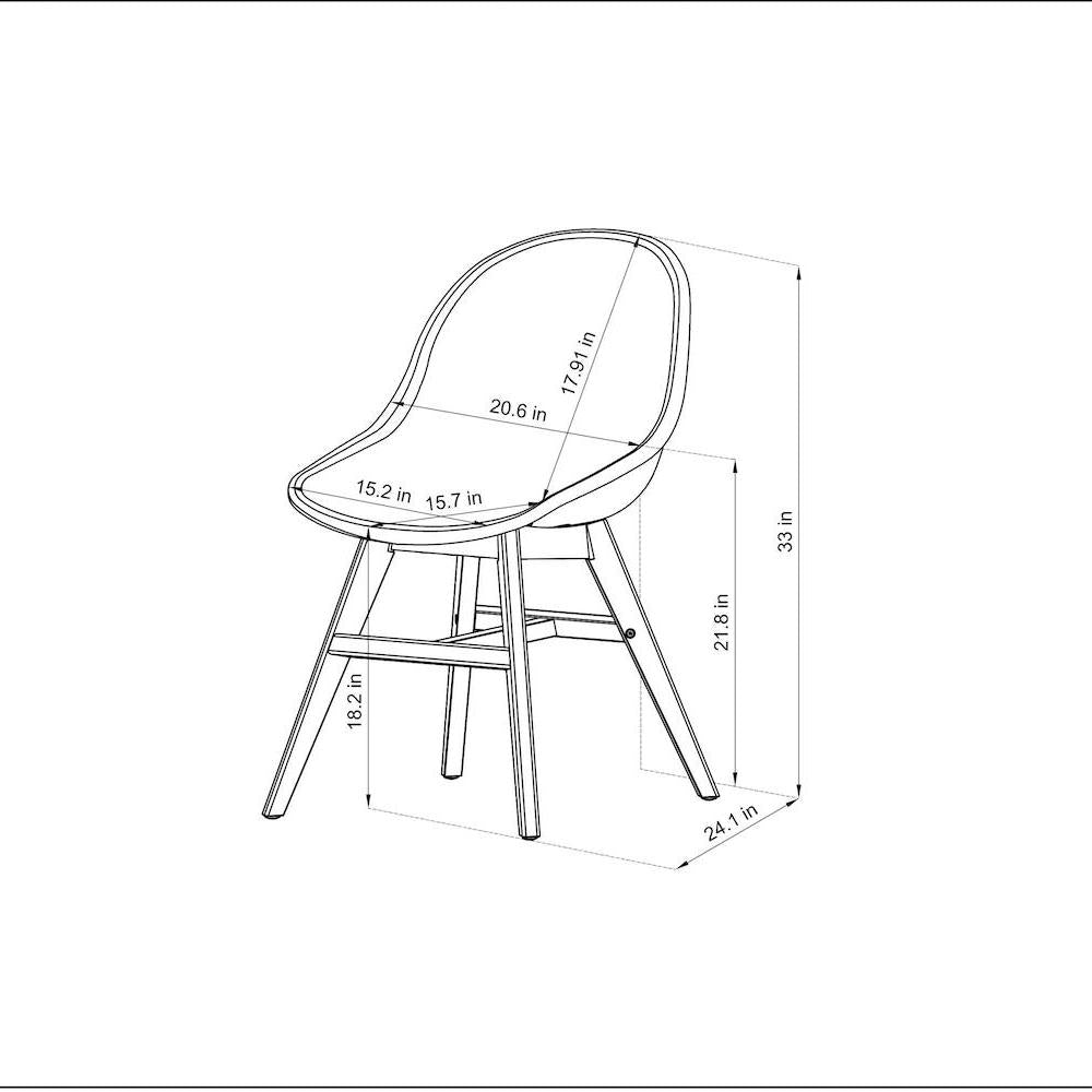 Midtown Concept Laurel 7 Piece Kitchen Dining Table Set