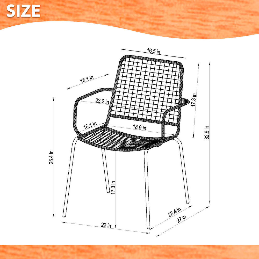 Midtown Concept 7 Piece Indoor Outdoor Kitchen Dining Table Set