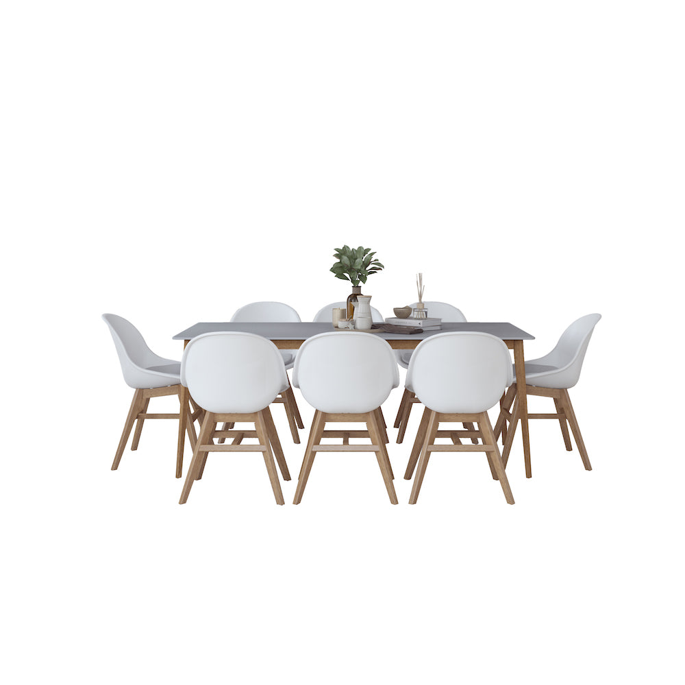 Midtown Concept Laurel 9 Piece Kitchen Dining Table Set