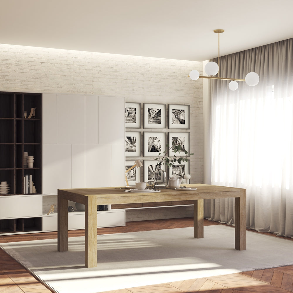 Midtown Concept Colorado 82.5-in L Dining Table Wood - Sand