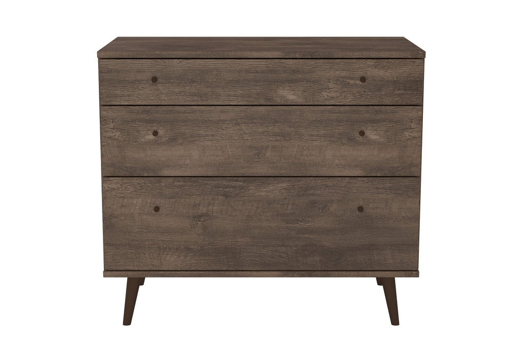 Midtown Concept 3-Drawer Dresser MDF Wood - Dark Brown