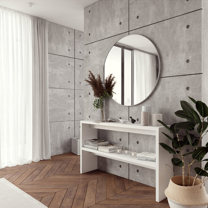 Midtown Concept 1-Shelf Console Table MDF Wood - White