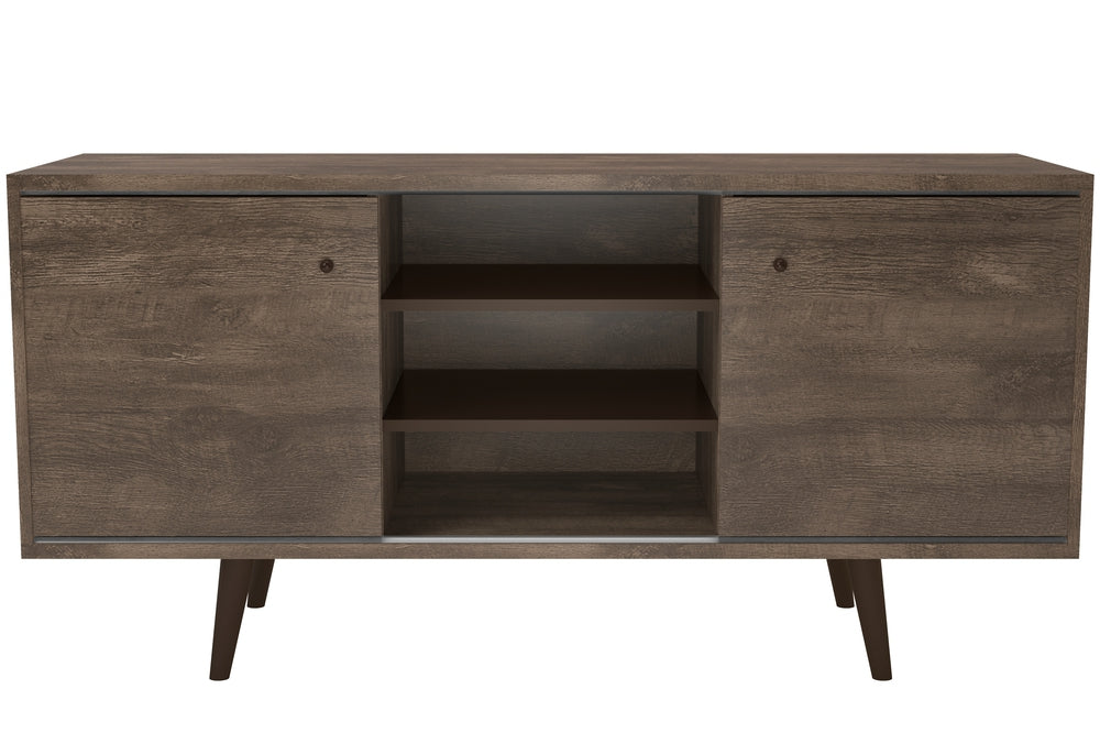 Midtown Concept 3-Shelf TV Stand for 52-in TV - Brown