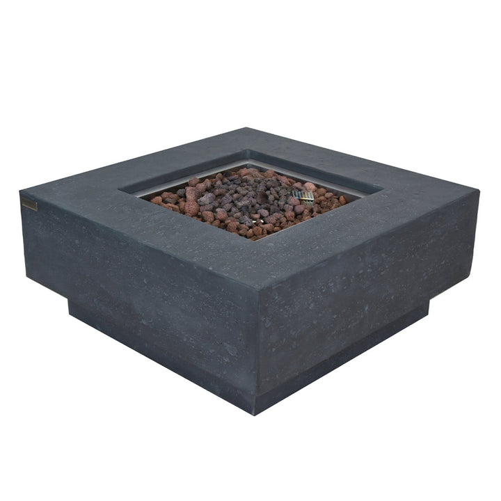 Manhattan Outdoor Dark Grey Fire Pit Table - Select Fuel Type
