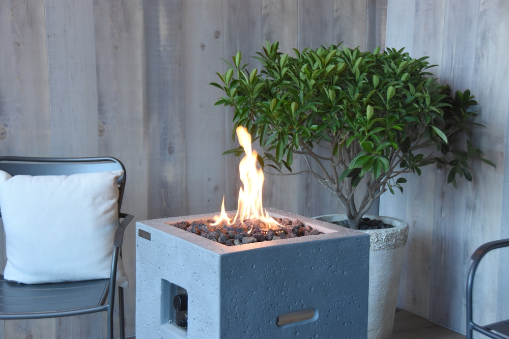 Boyle Outdoor Reinforced Concrete Fire Pit Table -18 Inch - Liquid Propane - view 6