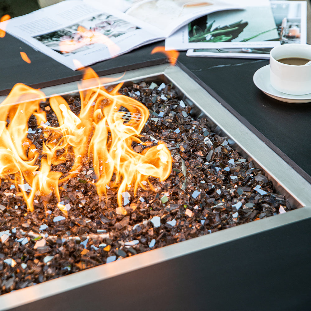 Sofia Outdoor Bulgaria Black Fire Pit Table - view 10