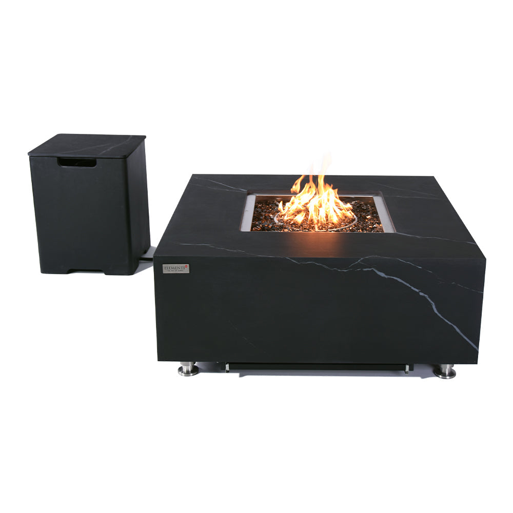 Sofia Outdoor Bulgaria Black Fire Pit Table - view 14