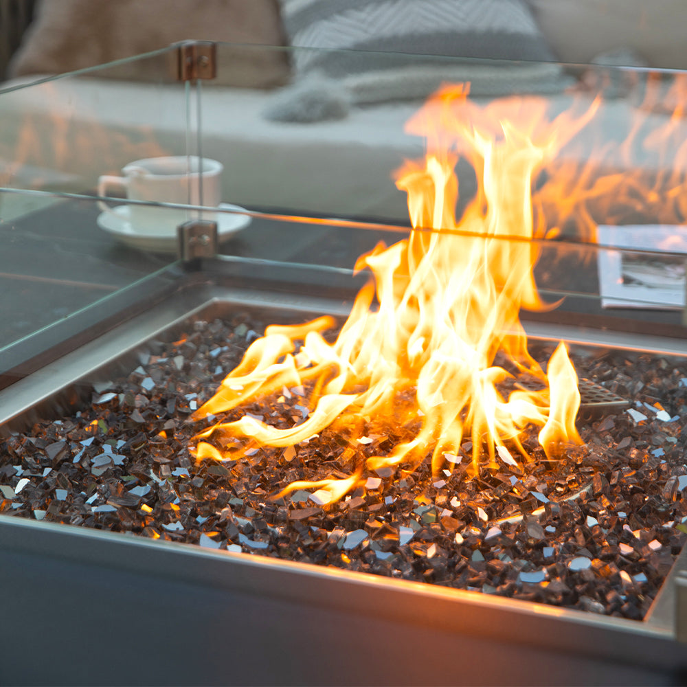 Sofia Outdoor Bulgaria Black Fire Pit Table - view 4