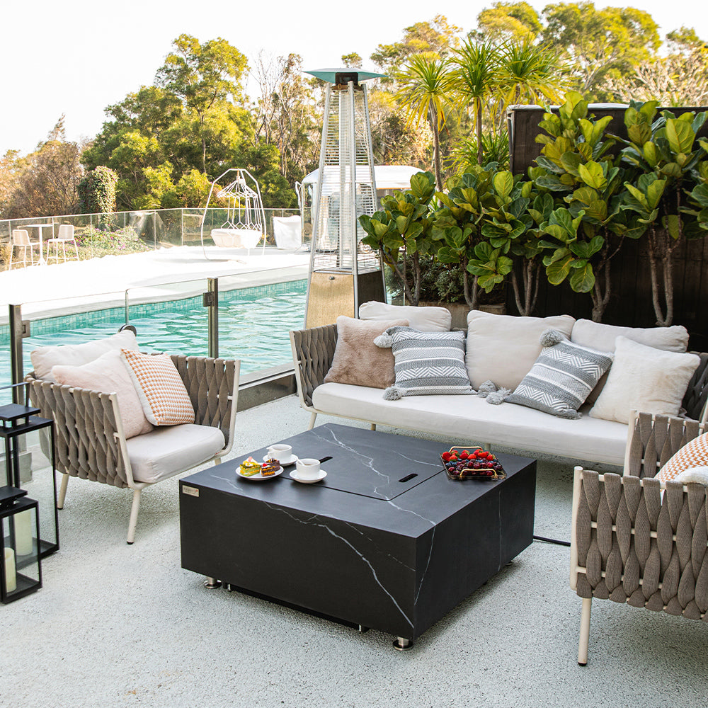 Sofia Outdoor Bulgaria Black Fire Pit Table - view 7