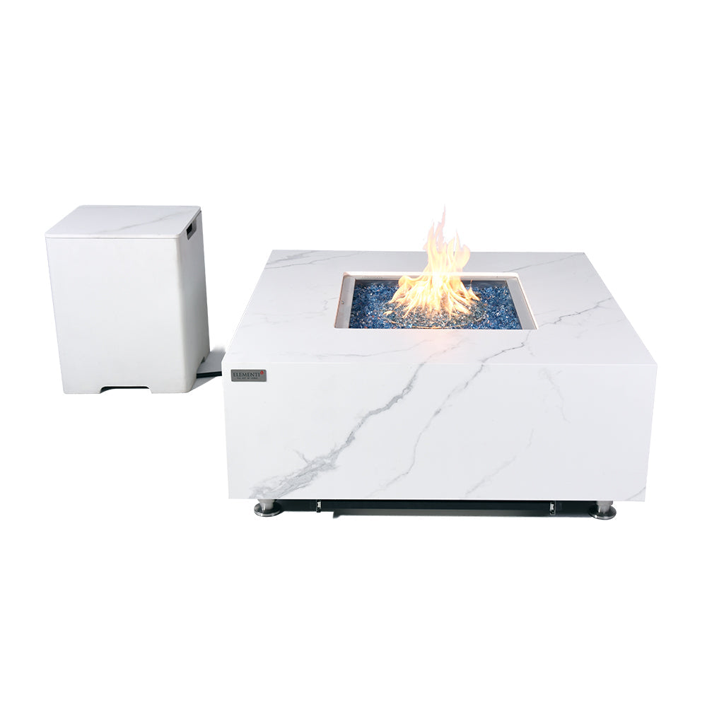 Bianco Outdoor Bianco White Fire Pit Table - view 13