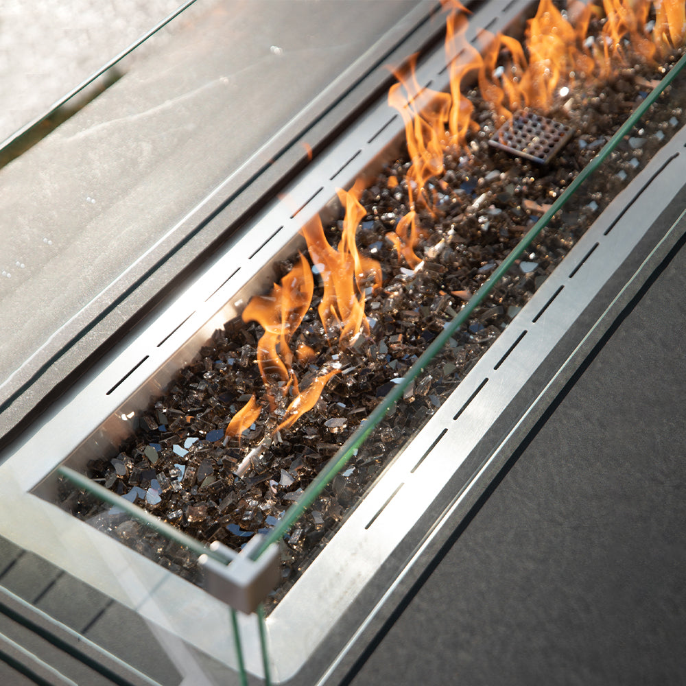 Varna Outdoor Bulgaria Black Fire Pit Table - view 5