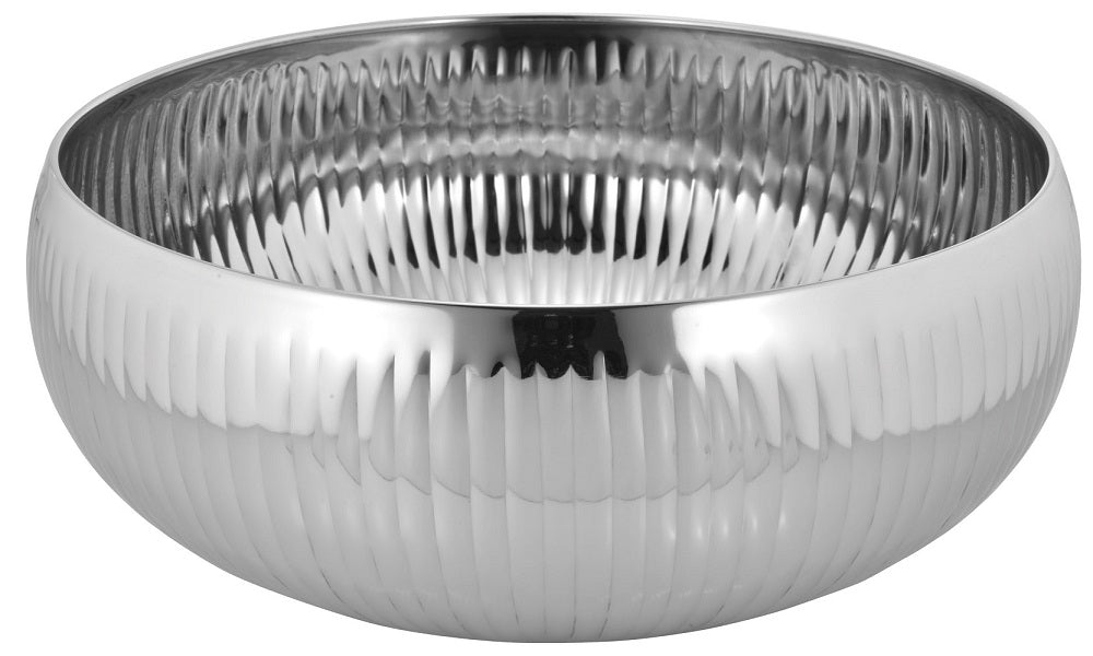 Belly Bowl - Ribbed Hammered & Shiny