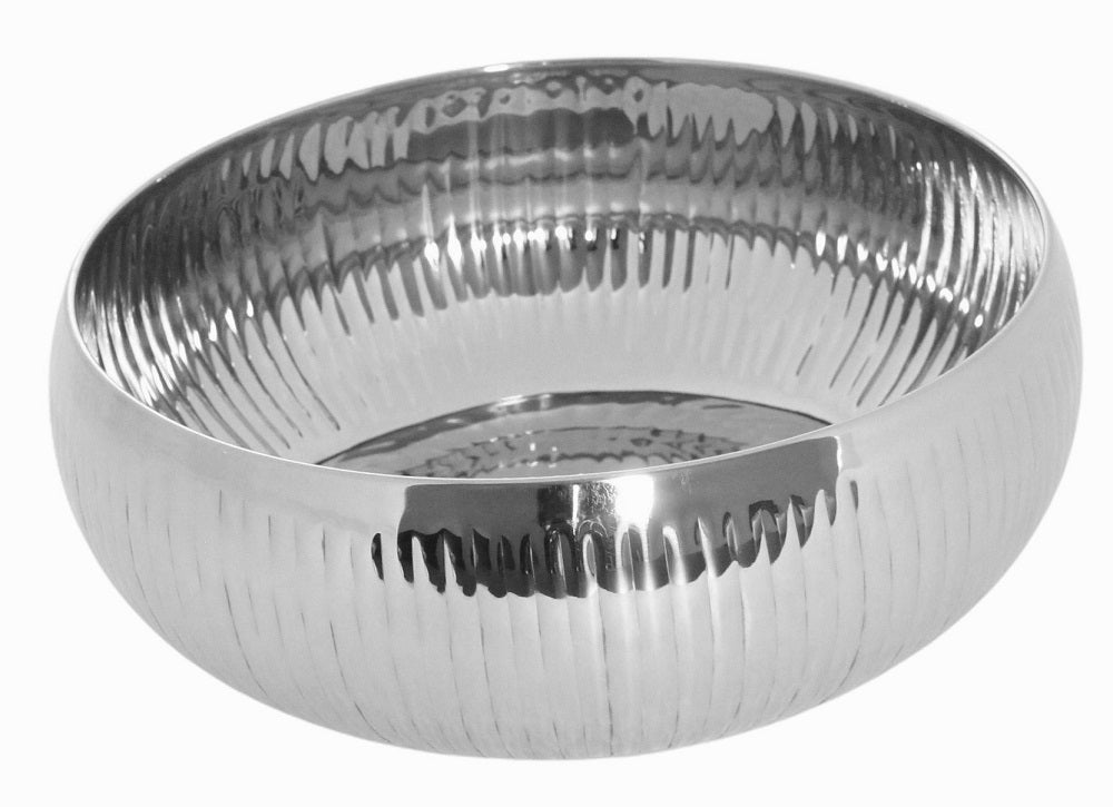 Belly Bowl - Ribbed Hammered & Shiny