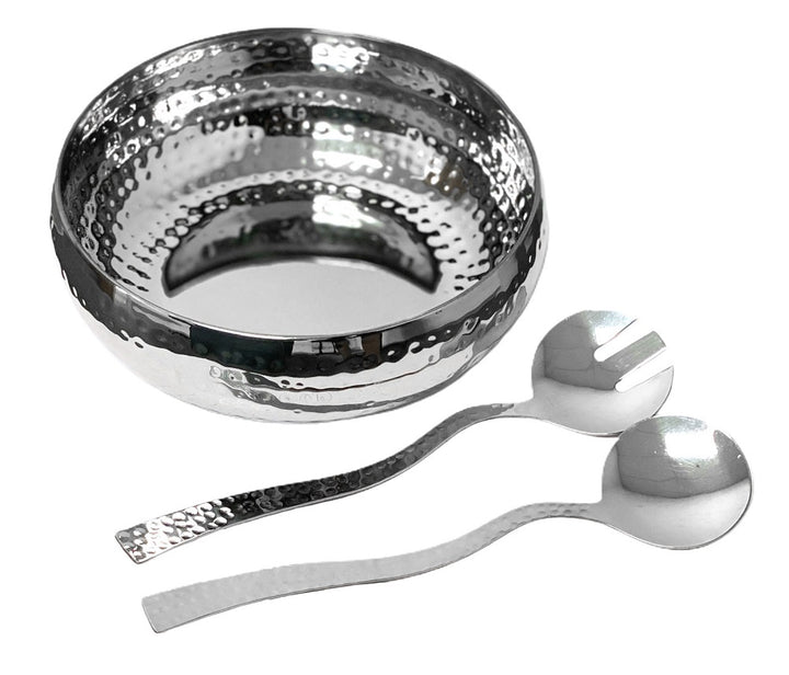 Belly Salad Bowl - Hammered & Shiny