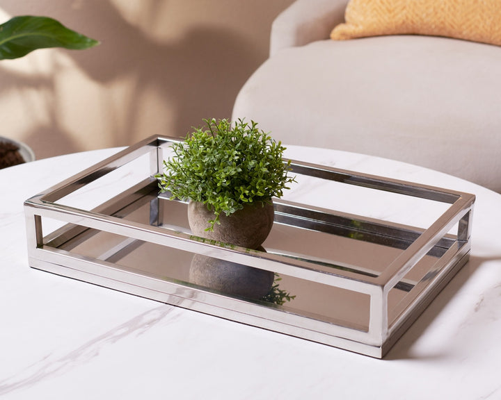 Serving Tray - Tubular - Stainless Steel - Rectangular