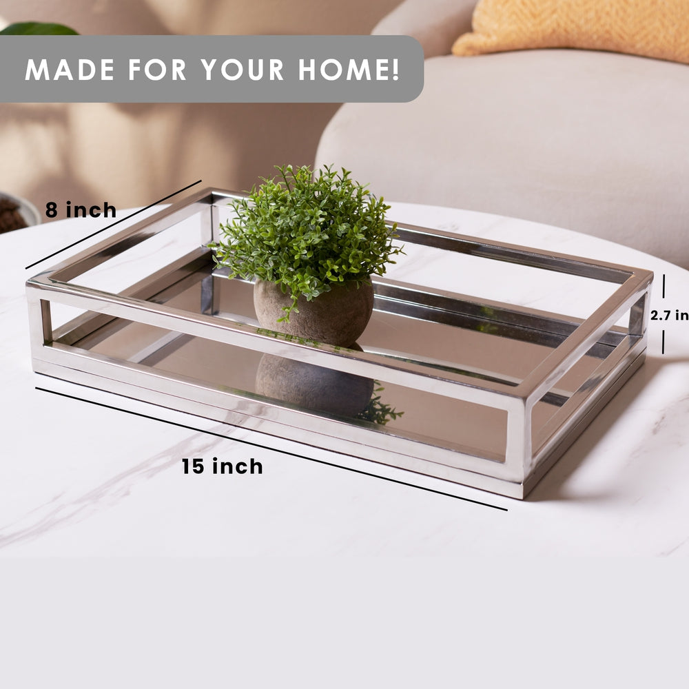 Serving Tray - Tubular - Stainless Steel - Rectangular