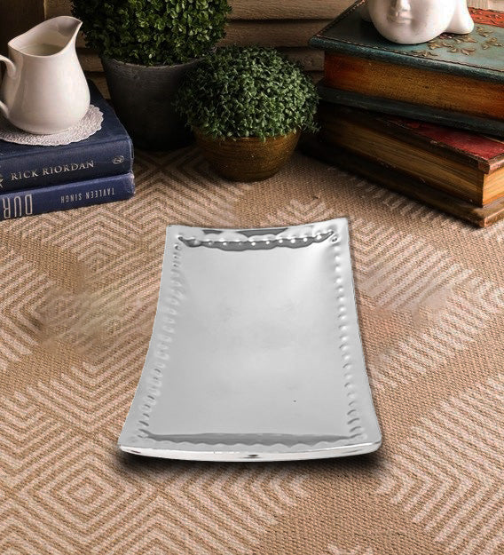 Serving Tray - Curved - Plain & Shiny - Rectangle