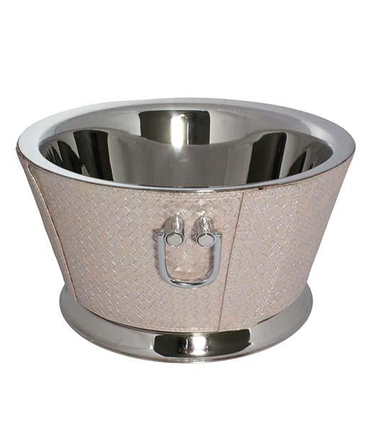 Pink Leather Straight Wine Cooler