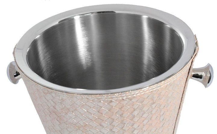 Champagne Bucket - Pink Leather