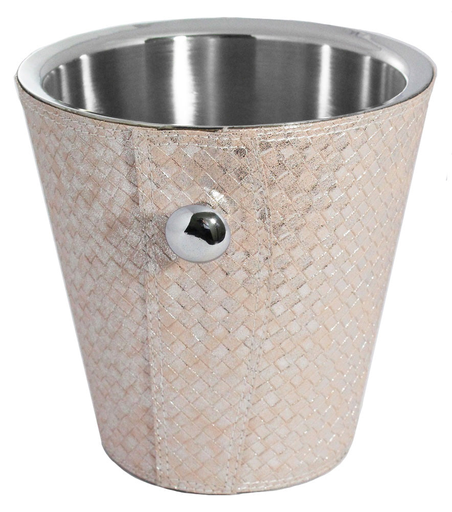 Champagne Bucket - Pink Leather