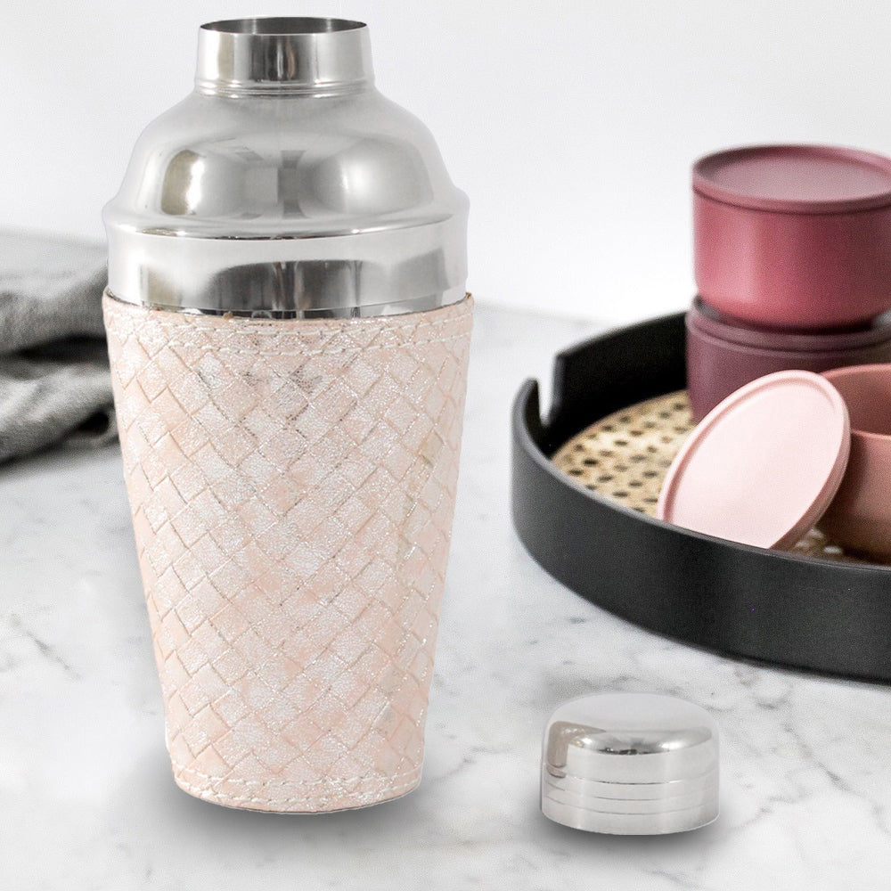 Cocktail Shaker - Pink Leather
